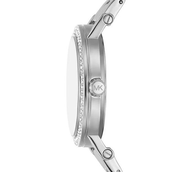 Michael Kors Women\'s Melissa Rose Gold-Tone Stainless Steel Bracelet Watch 35mm